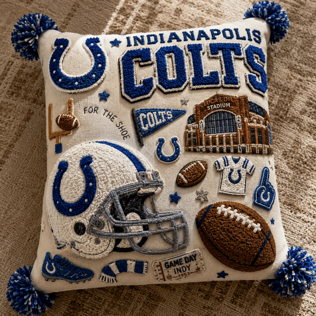 IDC Tufted Sofa Cover & Pillow Set DNBN