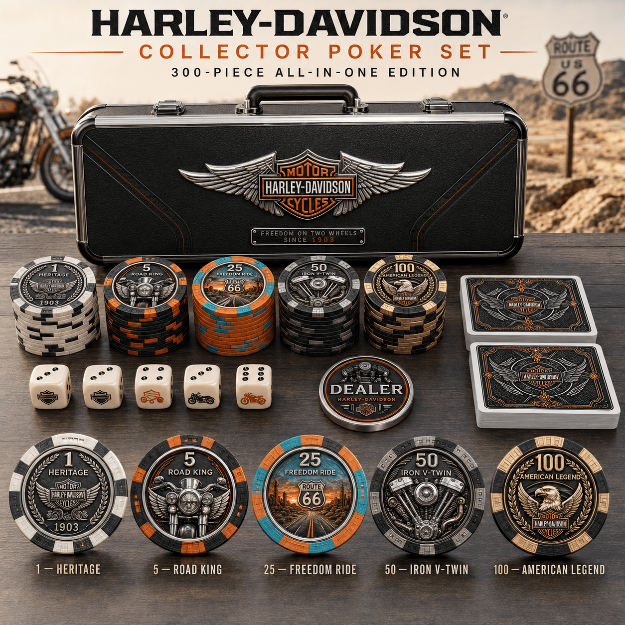 Premium HLDV Poker Set LNTH