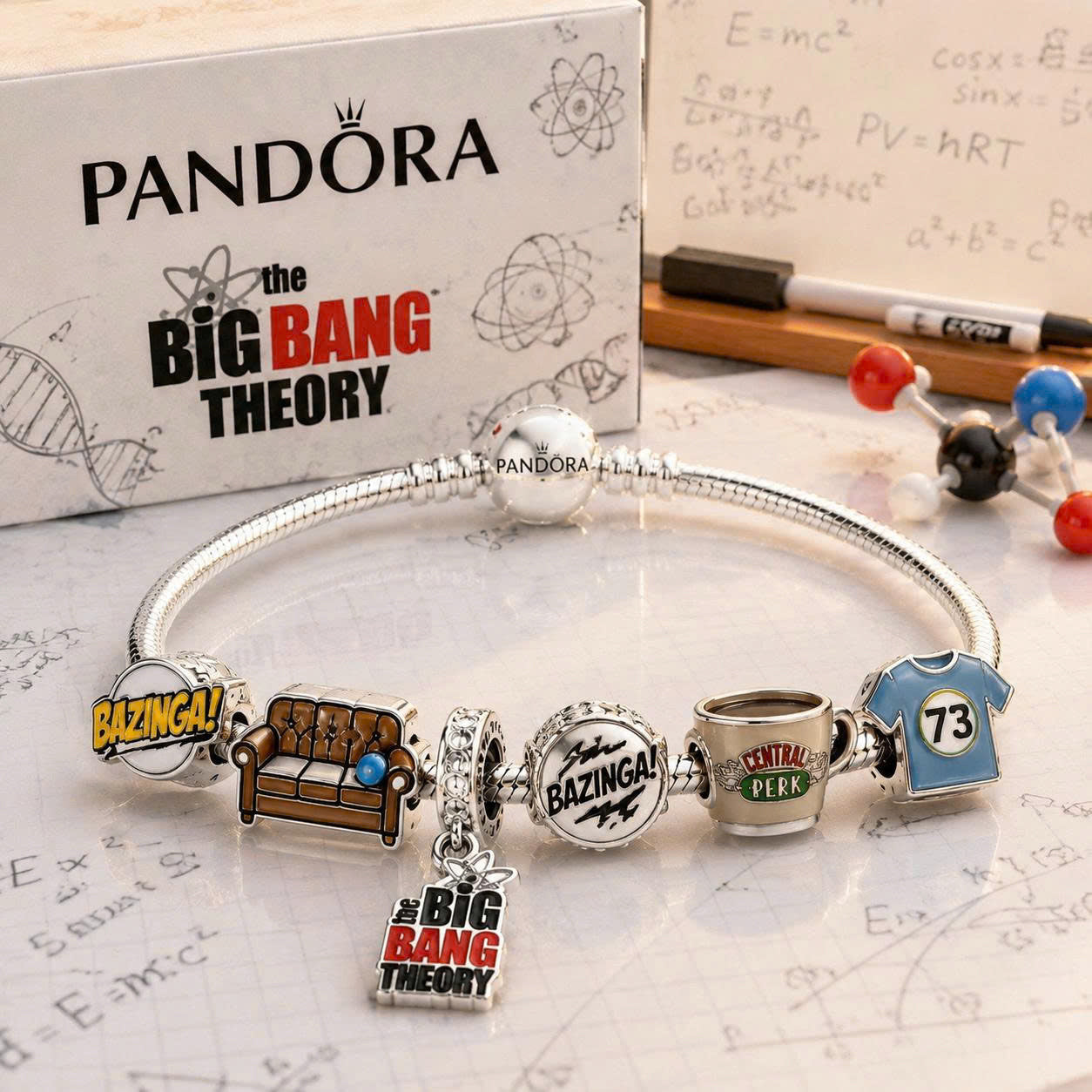 TBBT Sliver Charm Bracelet Set PTT