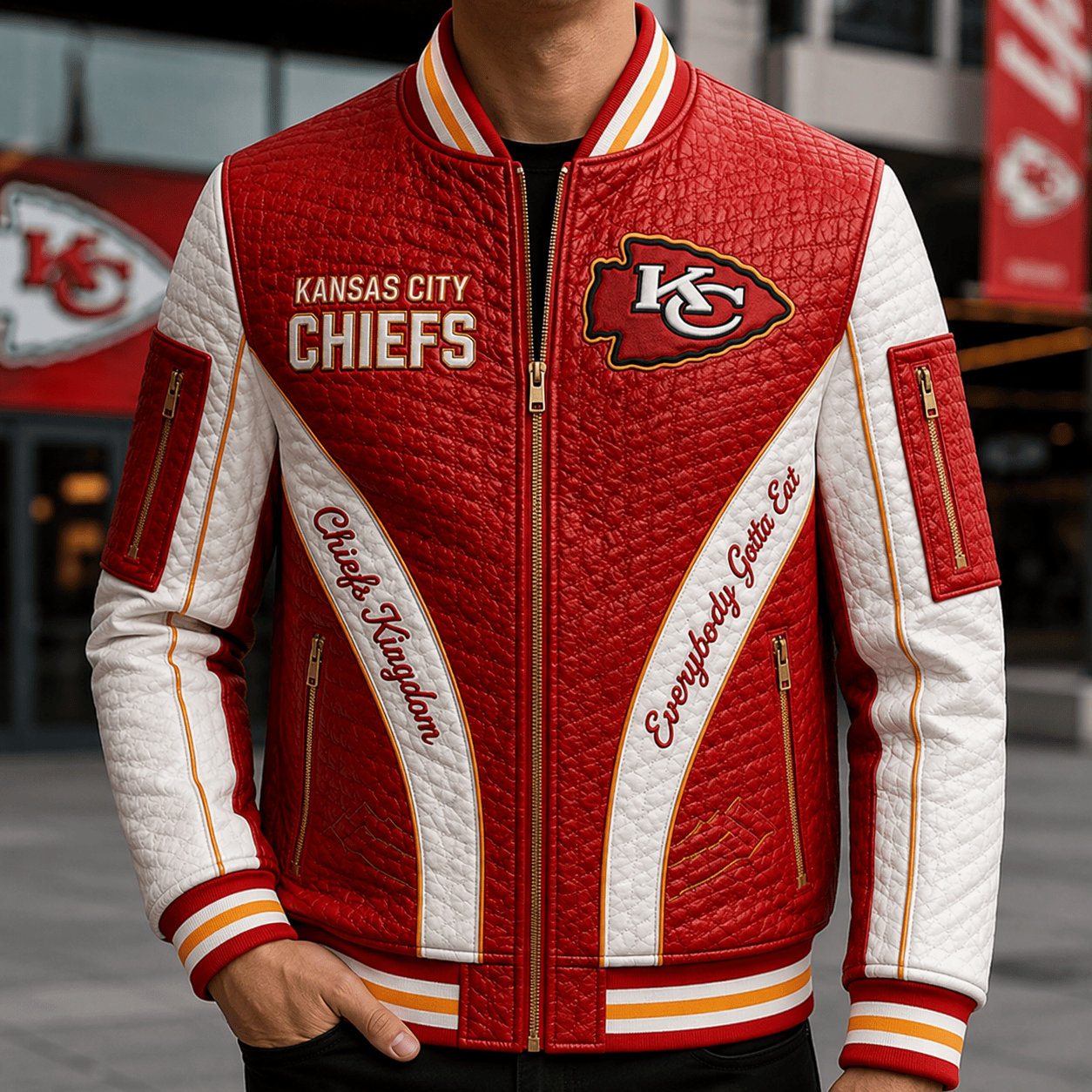 Premium KCC Leather Zipper Jacket PVNA