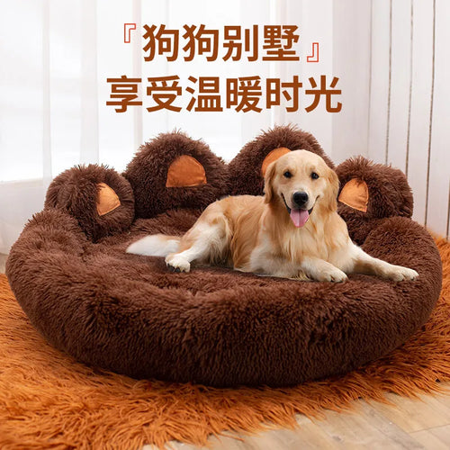 Cat and Dog Cozy Large Dog Bed Fluffy Pet Bed Winter Warm Dog Bed Pet Mat Cute Pet Accessories